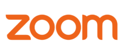 logo arancione della piattaforma zoom per video conferenze