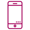 icona raffigurante un cellulare per contatti